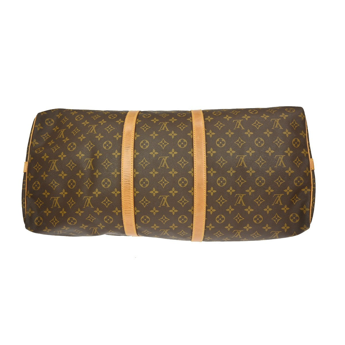 Louis Vuitton Keepall Bandouliere Bag Monogram Canvas Brown Canvas Travel Bag Bag (Pre-Owned)