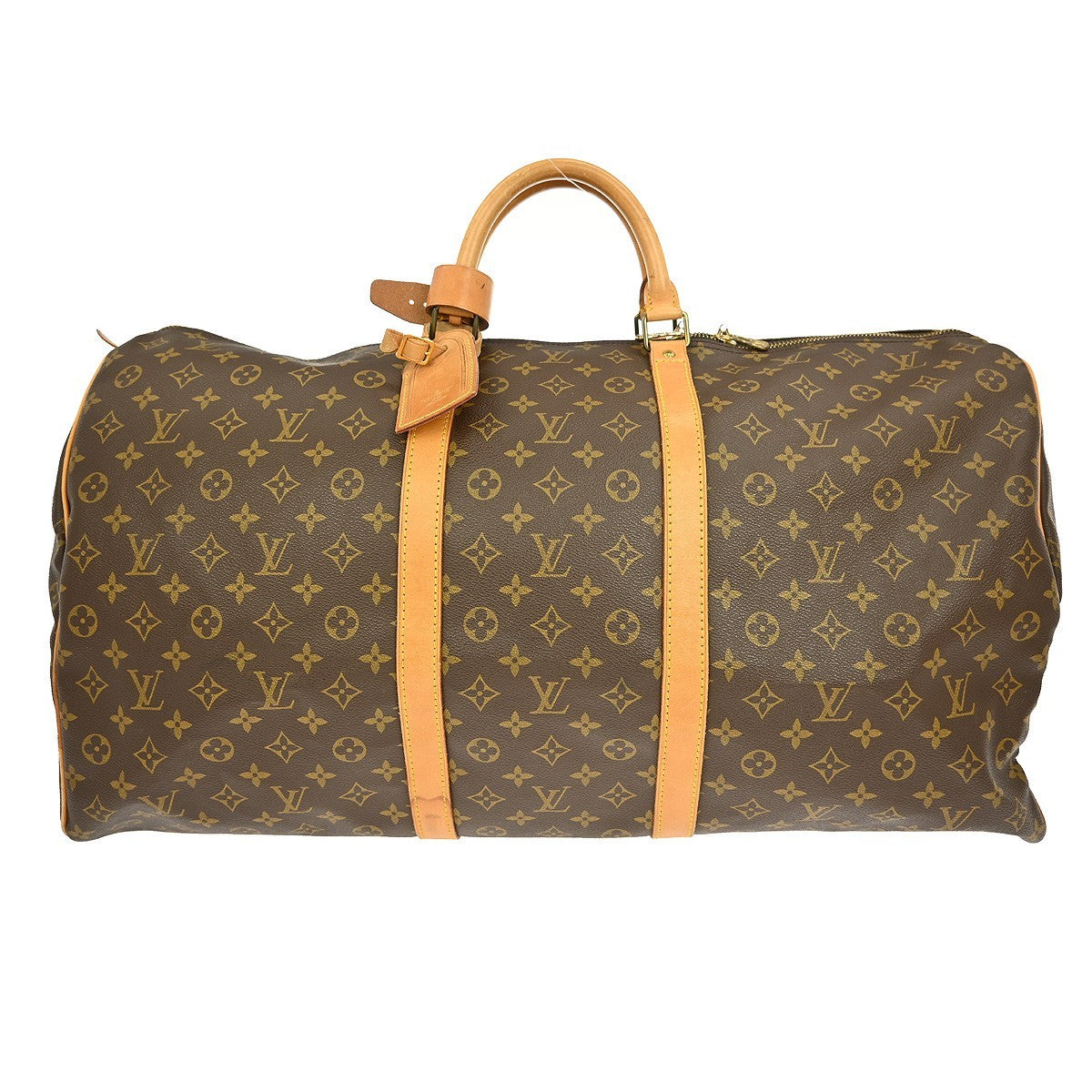 Louis Vuitton Keepall Bag Monogram Canvas Brown Canvas Travel Bag Bag (Pre-Owned)