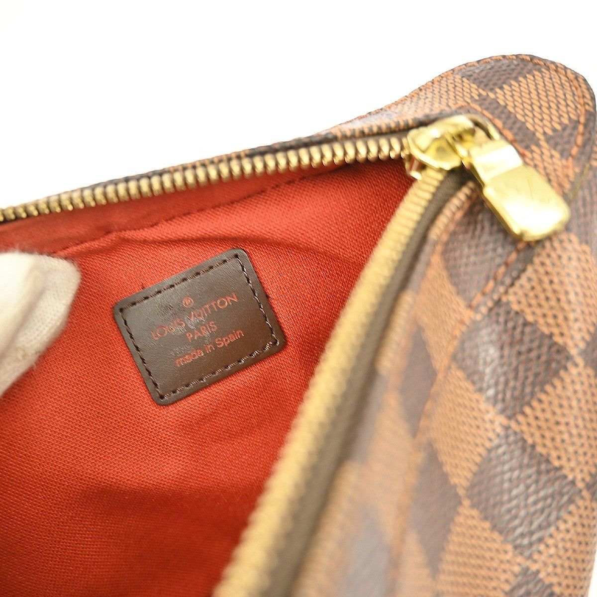 Louis Vuitton Geronimos Waist Bag Damier Brown Canvas Shoulder Bag Bag (Pre-Owned)