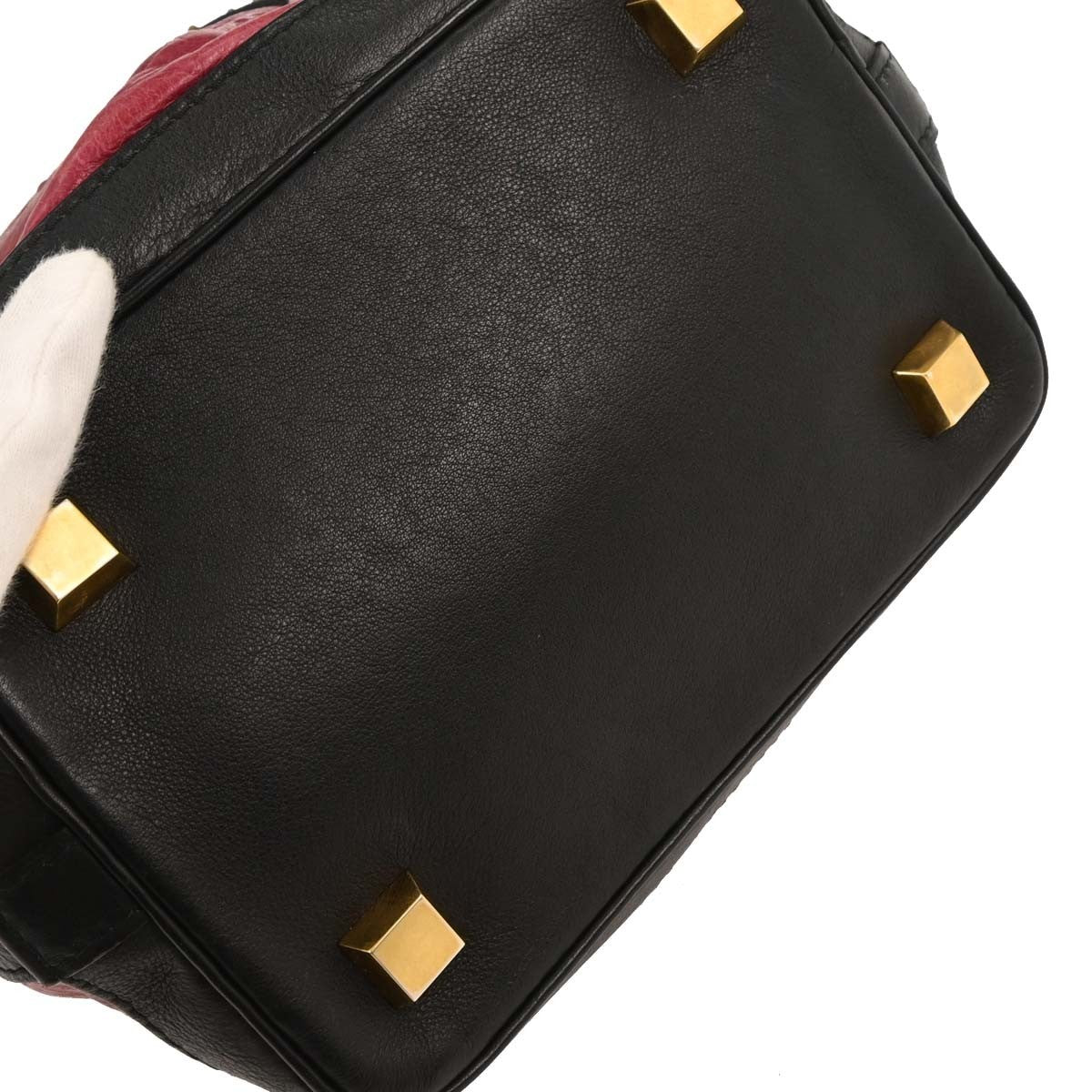 Louis Vuitton Double Jeu Neonoe Bag Monogram Embossed Leather Red Leather Backpack Bag (Pre-Owned)