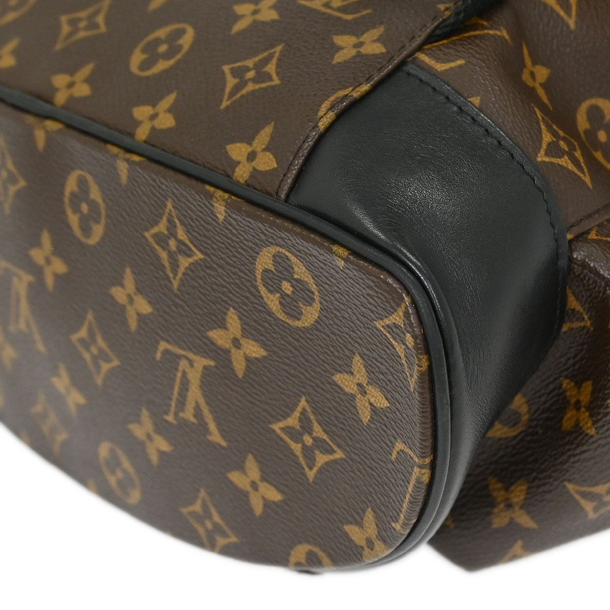 Louis Vuitton Christopher Backpack Macassar Monogram Canvas Brown Canvas Backpack Bag (Pre-Owned)