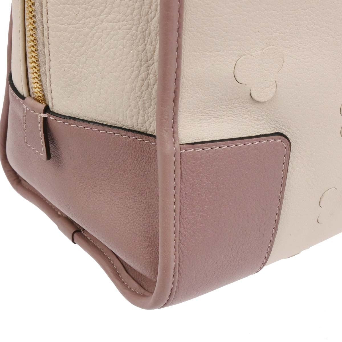 Loewe Amazona Bag Leather Ecru Leather Bag (Pre-Owned)