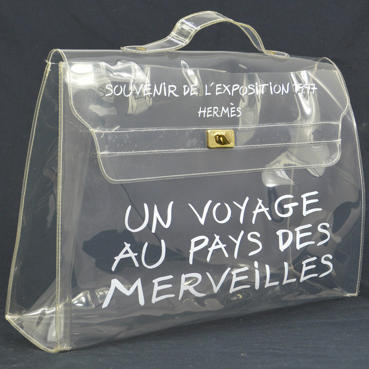 Hermes Kelly Handbag Vinyl Clear Plastic Handbag (Pre-Owned)