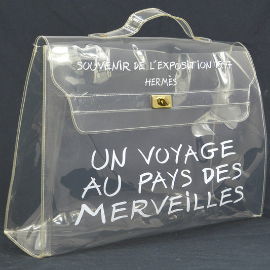 Hermes Kelly Handbag Vinyl Clear Plastic Handbag (Pre-Owned)