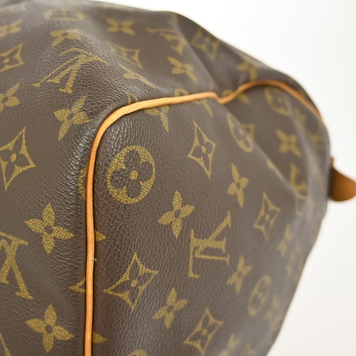 Louis Vuitton Keepall Bag Monogram Canvas Brown Canvas Travel Bag Bag (Pre-Owned)