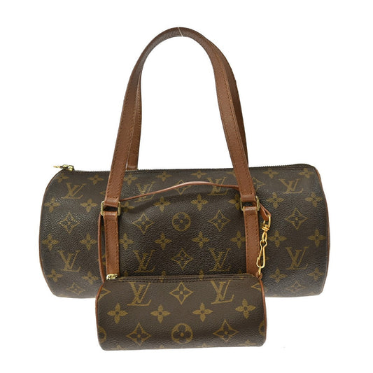 Louis Vuitton Papillon Handbag Monogram Canvas Brown Canvas Handbag (Pre-Owned)