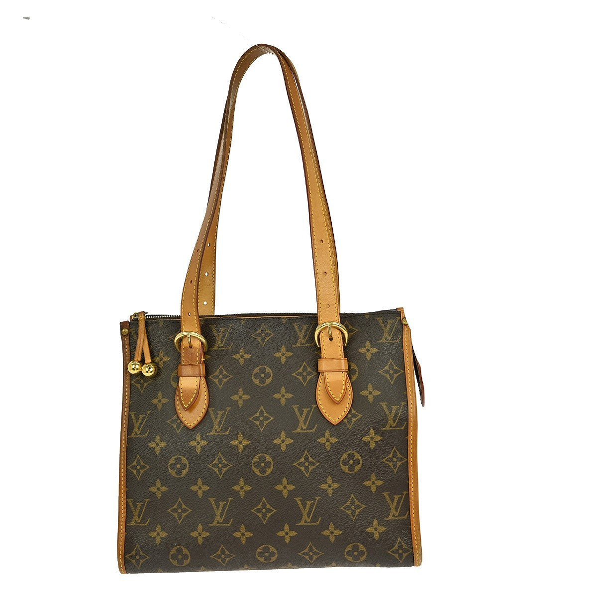 Louis Vuitton Popincourt Tote Monogram Canvas Brown Canvas Tote Bag Bag (Pre-Owned)