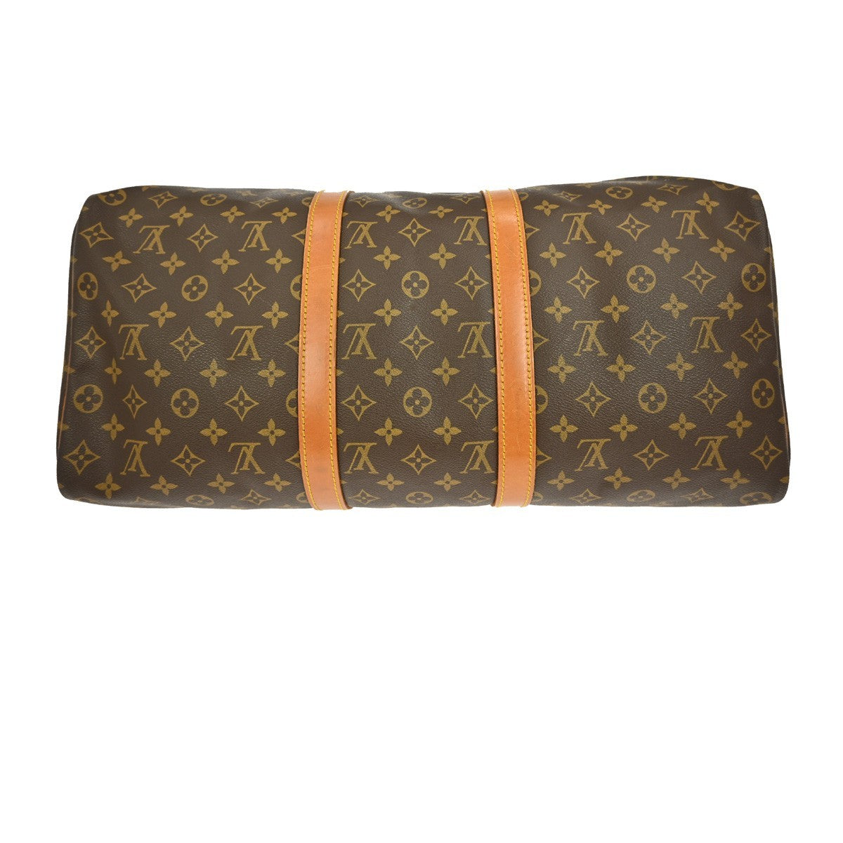 Louis Vuitton Keepall Bag Monogram Canvas Brown Canvas Travel Bag Bag (Pre-Owned)