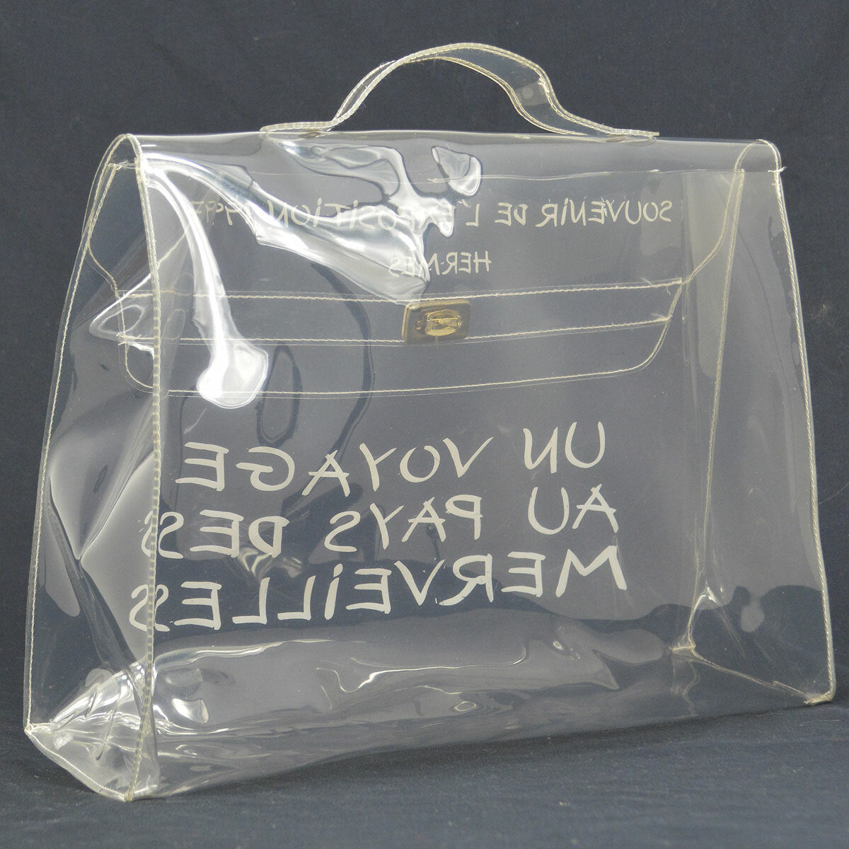 Hermes Kelly Handbag Vinyl Clear Plastic Handbag (Pre-Owned)