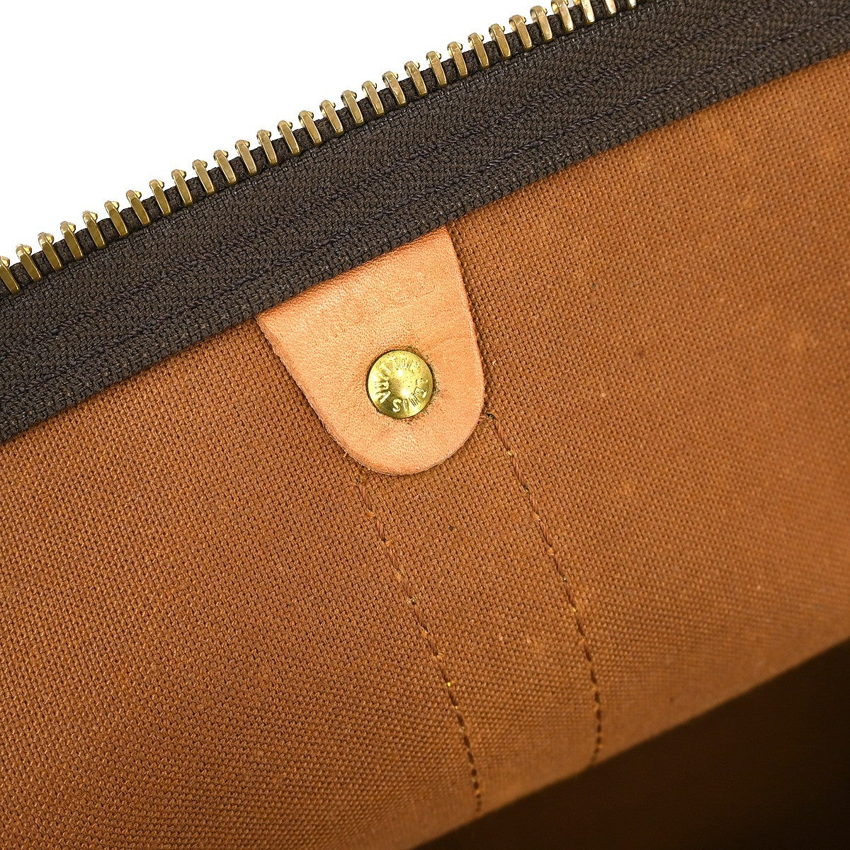 Louis Vuitton Keepall Bag Monogram Canvas Brown Canvas Travel Bag Bag (Pre-Owned)