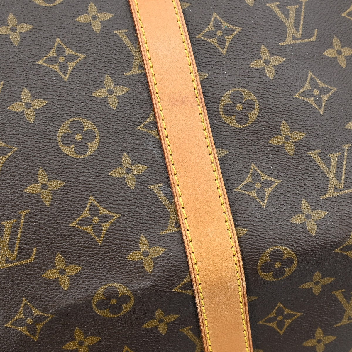 Louis Vuitton Keepall Bag Monogram Canvas Brown Canvas Travel Bag Bag (Pre-Owned)