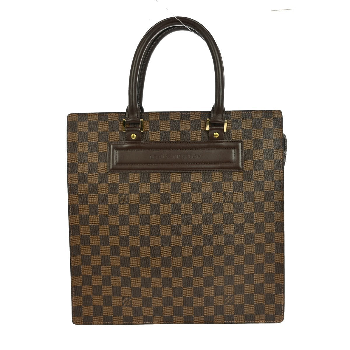 Louis Vuitton Venice Sac Plat Bag Damier Brown Canvas Handbag (Pre-Owned)