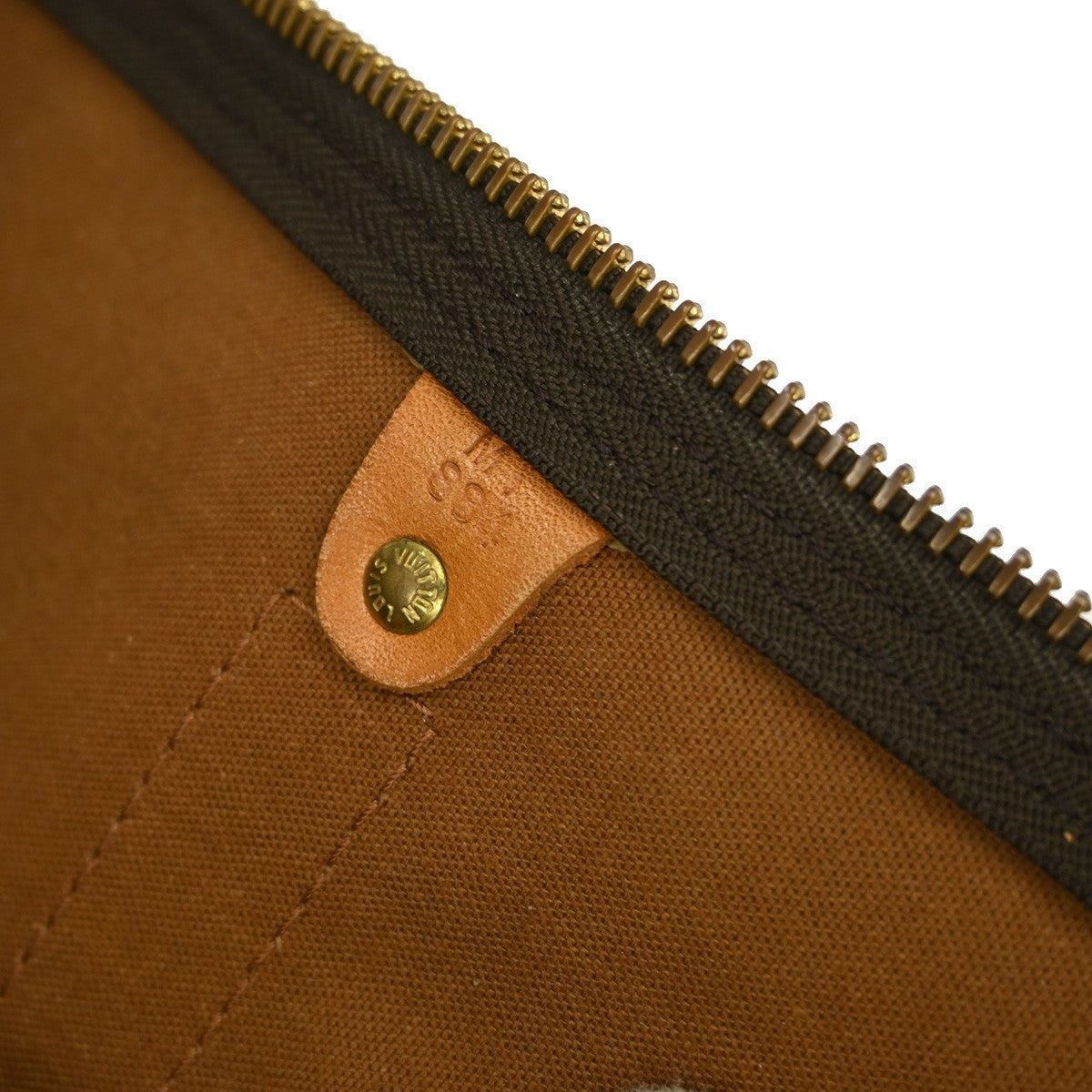Louis Vuitton Keepall Bag Monogram Canvas Brown Canvas Travel Bag Bag (Pre-Owned)