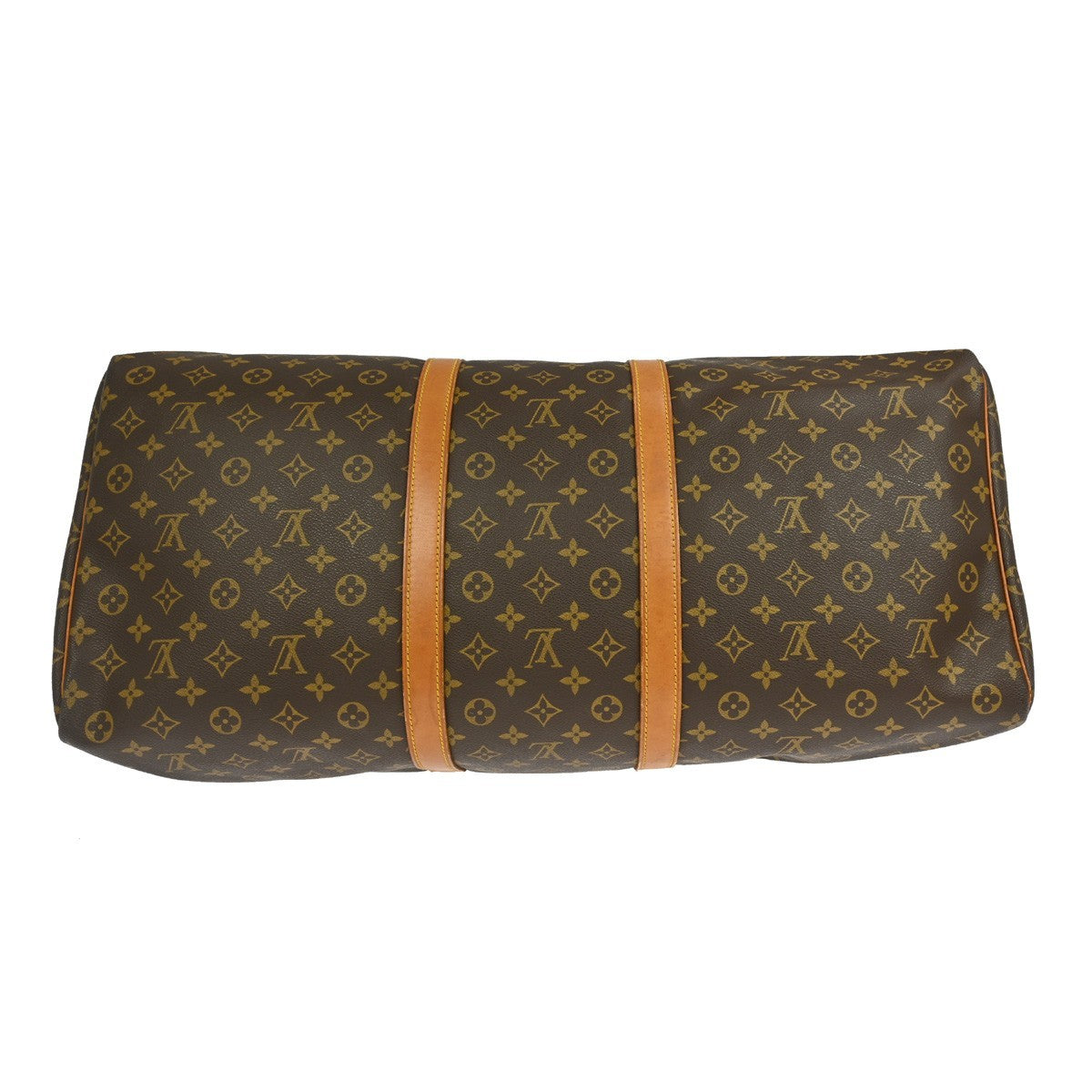 Louis Vuitton Keepall Bag Monogram Canvas Brown Canvas Travel Bag Bag (Pre-Owned)