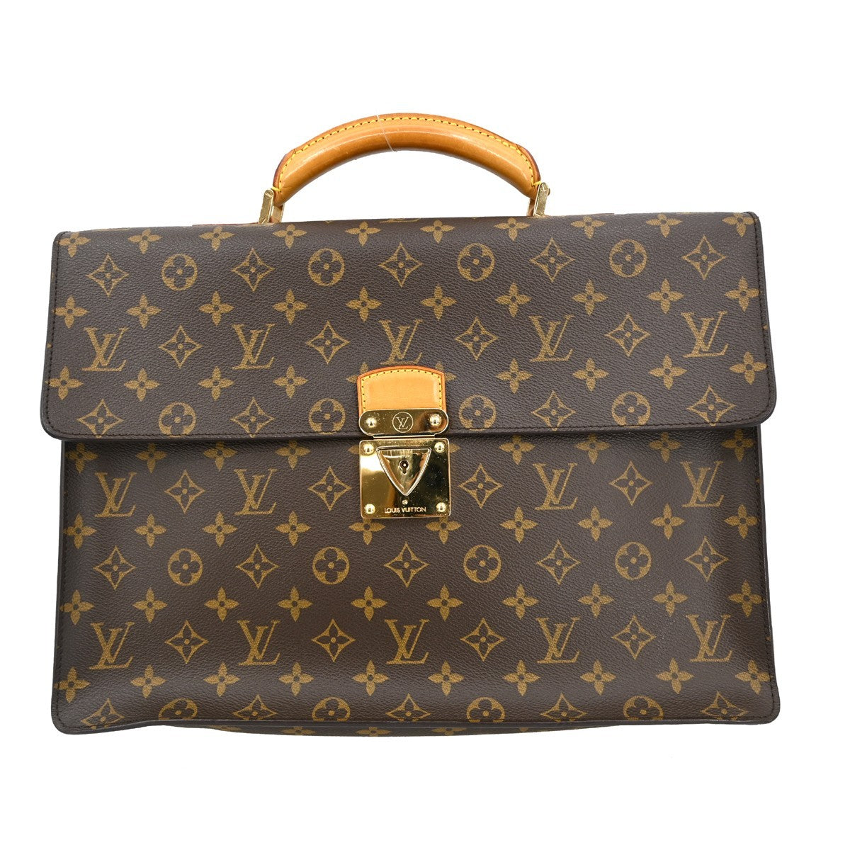 Louis Vuitton Laguito Handbag Monogram Canvas Brown Canvas Briefcase Bag (Pre-Owned)