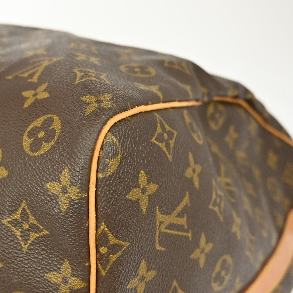 Louis Vuitton Keepall Bandouliere Bag Monogram Canvas Brown Canvas Travel Bag Bag (Pre-Owned)