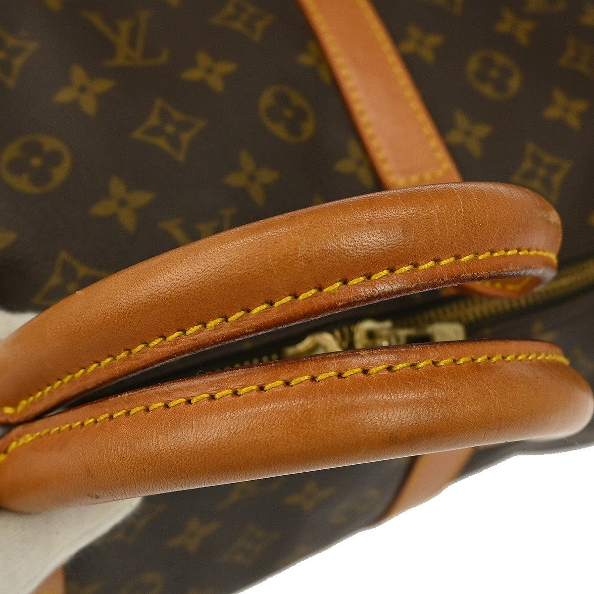 Louis Vuitton Keepall Bag Monogram Canvas Brown Canvas Travel Bag Bag (Pre-Owned)