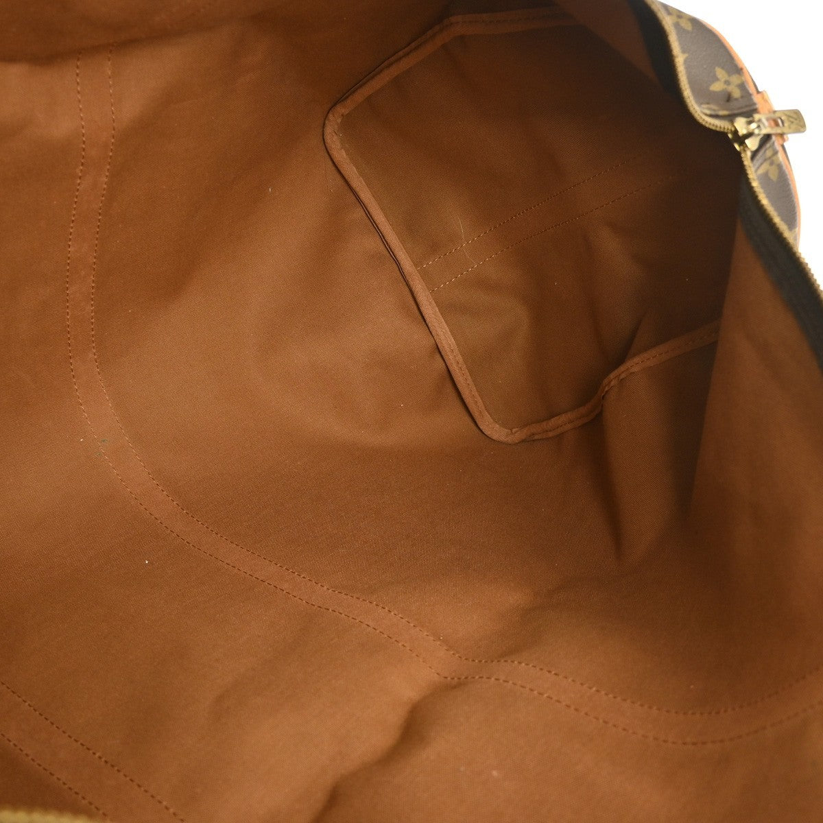 Louis Vuitton Keepall Bandouliere Bag Monogram Canvas Brown Canvas Travel Bag Bag (Pre-Owned)