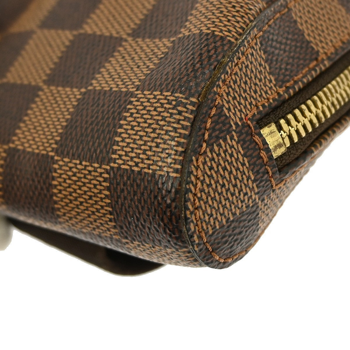 Louis Vuitton Geronimos Waist Bag Damier Brown Canvas Shoulder Bag Bag (Pre-Owned)