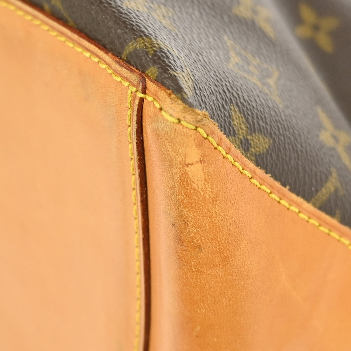 Louis Vuitton Cabas Mezzo Monogram Canvas Brown Canvas Tote Bag Bag (Pre-Owned)