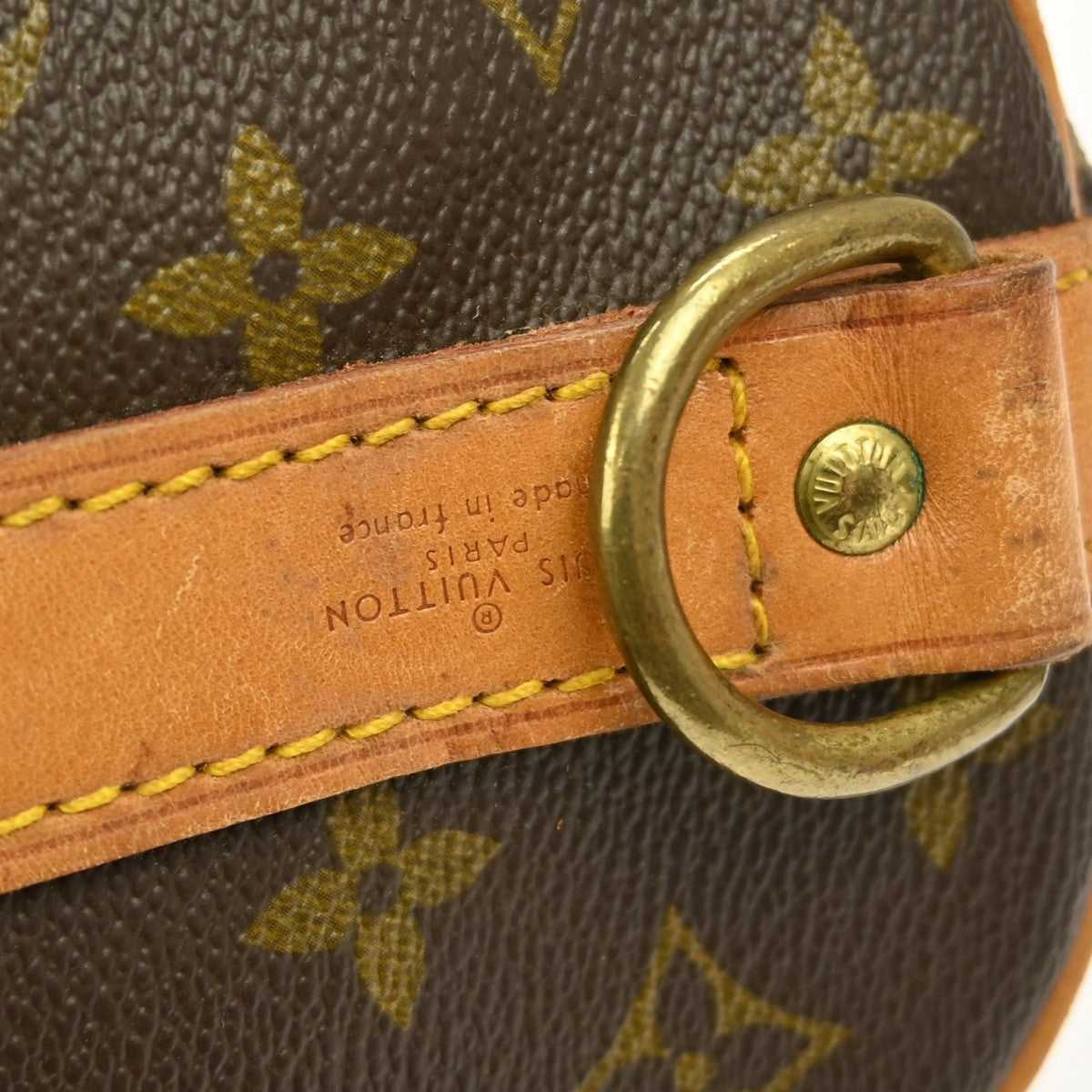 Louis Vuitton Keepall Bandouliere Bag Monogram Canvas Brown Canvas Travel Bag Bag (Pre-Owned)