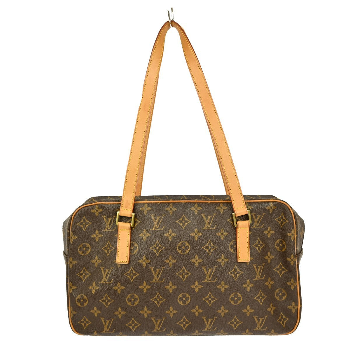 Louis Vuitton Cite Handbag Monogram Canvas Brown Canvas Handbag (Pre-Owned)