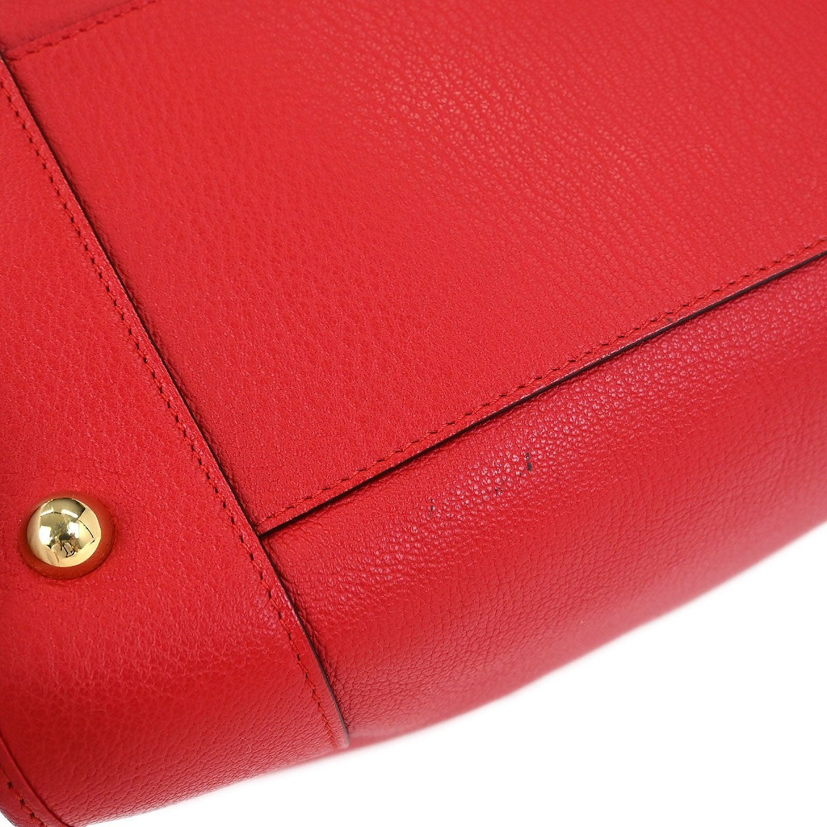 Loewe Amazona Bag Leather Red Leather Handbag (Pre-Owned)